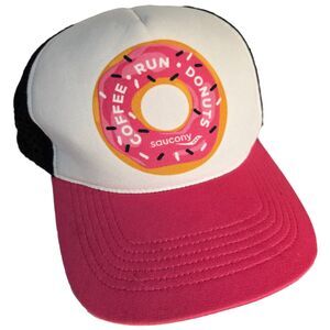 Saucony Pink and White Donut Hat